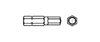 Ключ-насадка вн.шестигр.SW № 8 (L=40мм) (CS)
